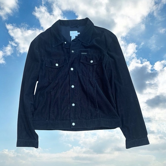 Calvin Klein Jeans Charcoal Corduroy Shirt - Picture 1 of 3